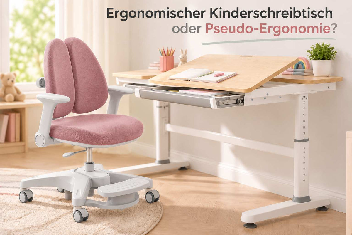 Ergonomischer Kinderschreibtisch oder Pseudo-Ergonomie? 3 Kriterien für Eltern
