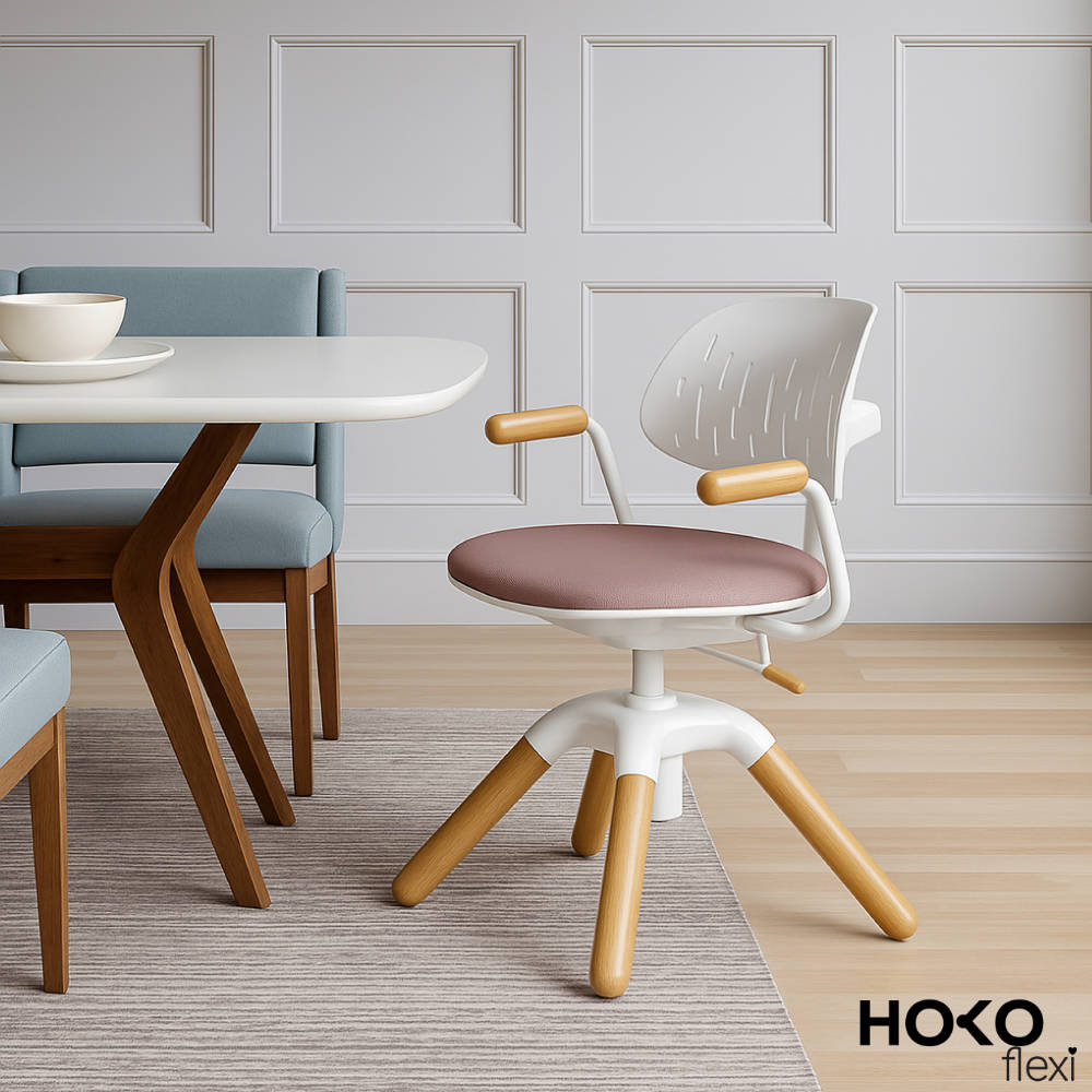 LAURA Ergonomic Kids’ Desk Chair in Purple – Height-Adjustable, Breathable Backrest, 360° Swivel, Ideal for School & Homework