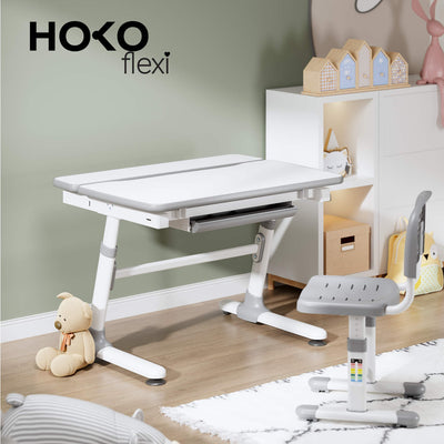 JOJO Ergonomic Kids’ Desk – Manually Height-Adjustable with Tiltable Desktop