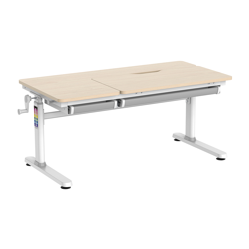Kinderzimmer Schreibtisch, höhenverstellbar Kinder Schreibtisch, verstellbarer Tischplatte, Holz Optik