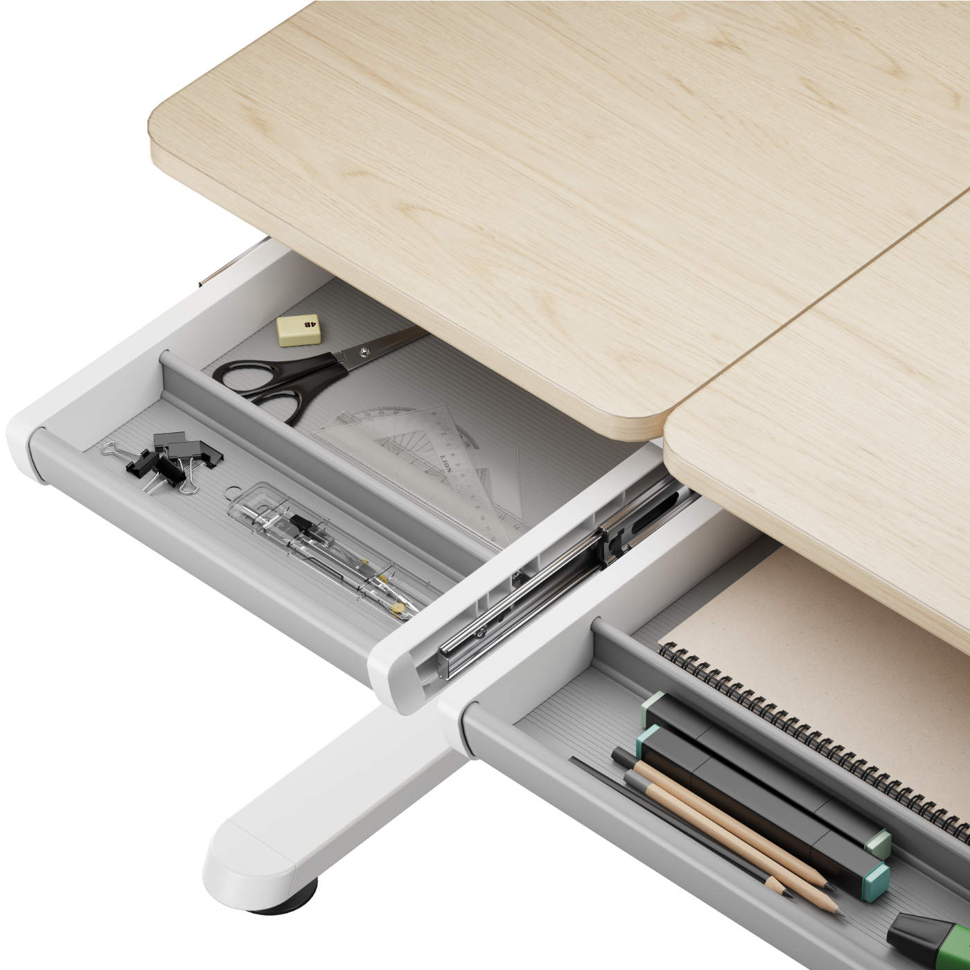 manuell höhenverstellbar Kinder-Schreibtisch mit verstellbarer Tischplatte