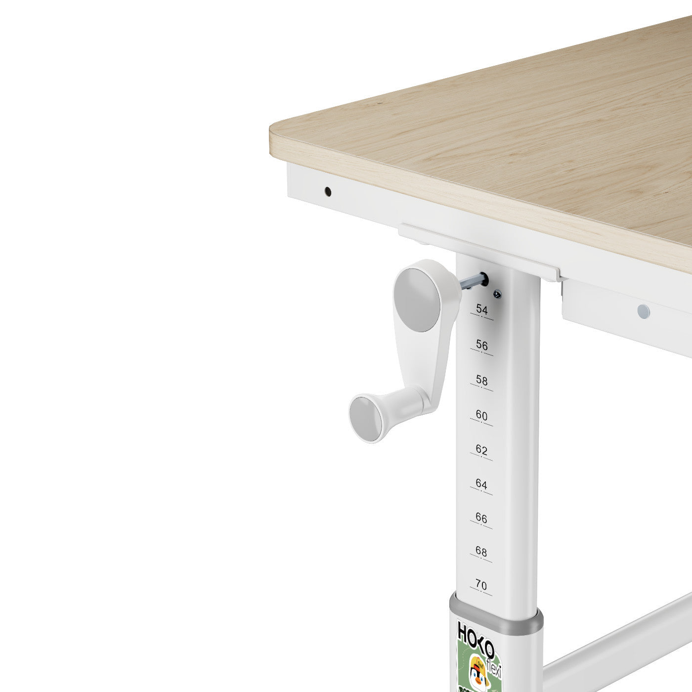 CELIN & ALVO ergonomisches Schreibtisch-SET für Kinder – höhenverstellbar, neigbare Tischplatte, mit Buchhalter, Holz Optik, 120x60 cm
