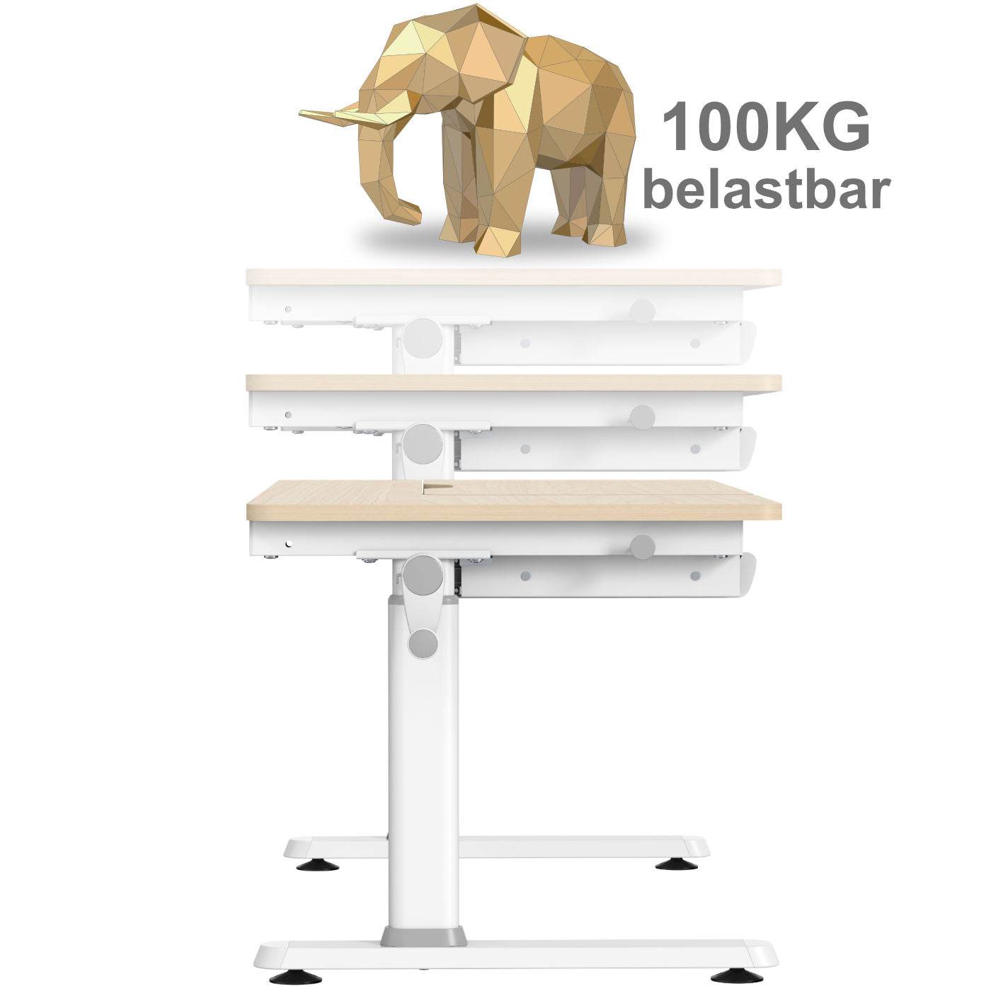 manuell höhenverstellbar Kinder-Schreibtisch mit verstellbarer Tischplatte