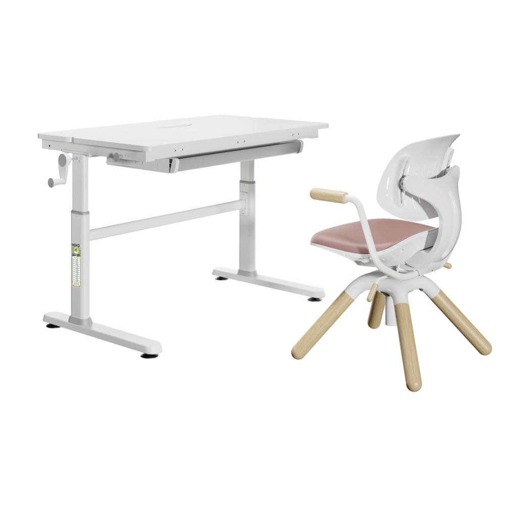 JANA & LEVI / LAURA Kinder Schreibtisch und Stuhl Set 100x60 cm – ideal für Schule, Hausaufgaben & Kinderzimmer