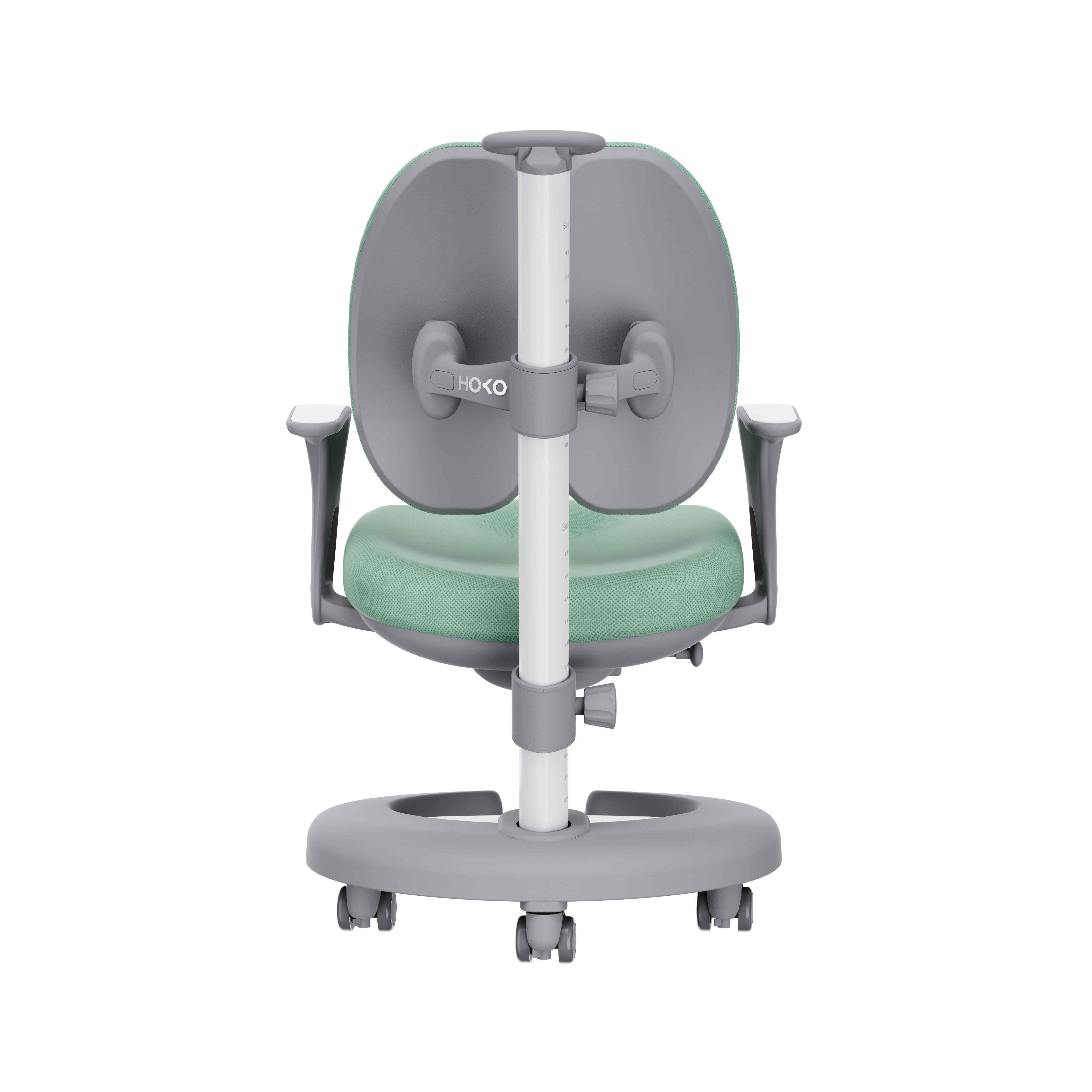 MILO Green Swivel Chair for Children – Ergonomic, Height Adjustable & Growing Design for Kids' Rooms