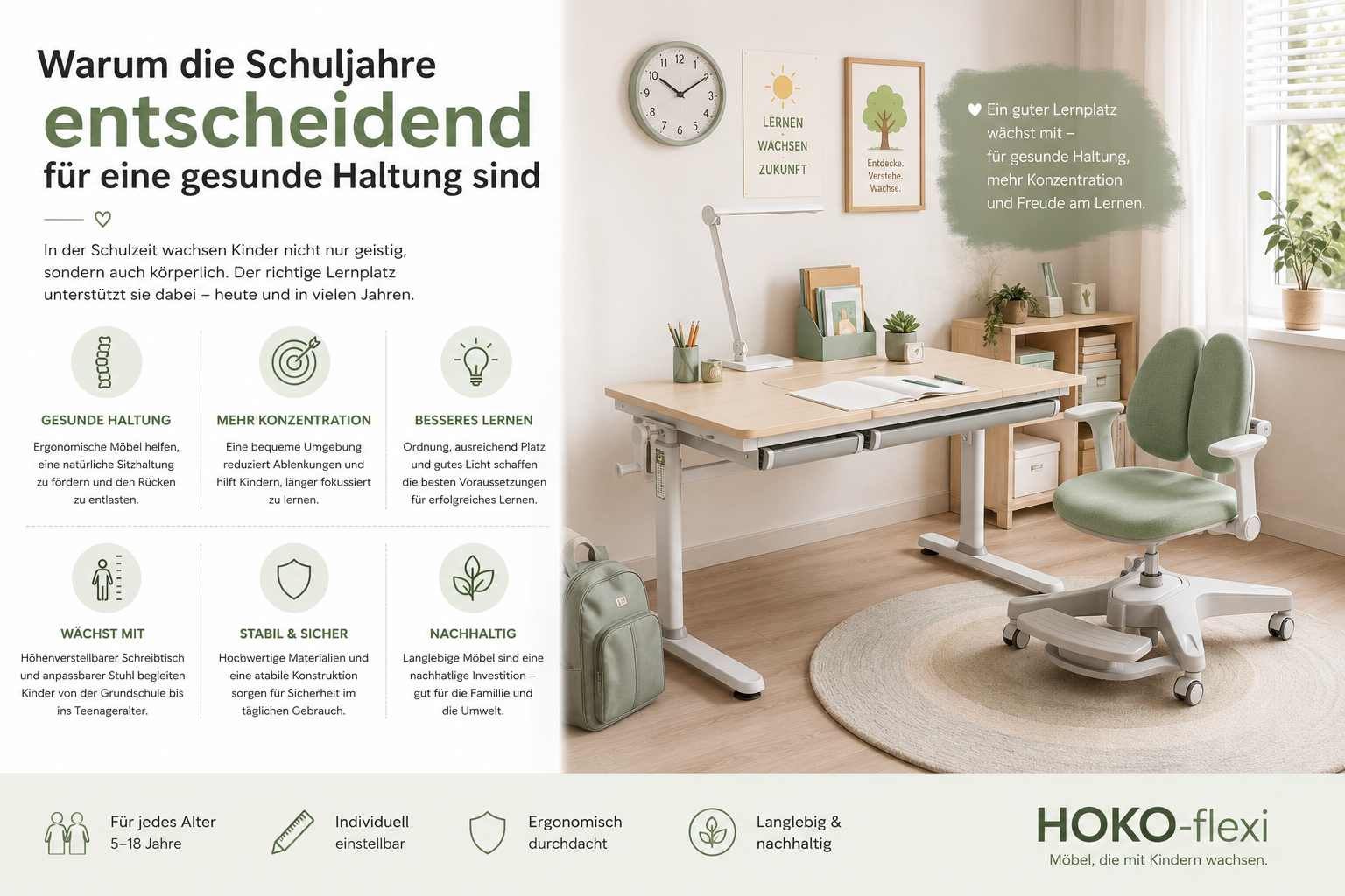 Warum die Schuljahre entscheidend für eine gesunde Haltung sind