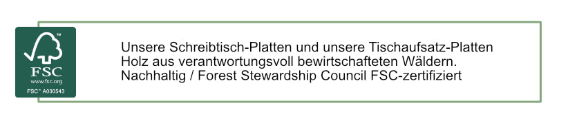 FSC®-zertifizierte Tischplatten