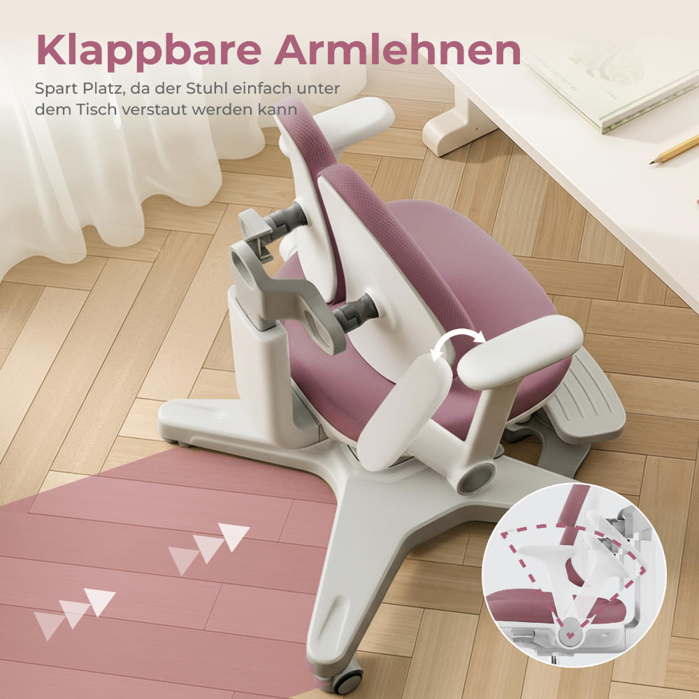 HOKO ANKE Ergonomischer Kinderdrehstuhl für gesundes Lernen und aktives Sitzen