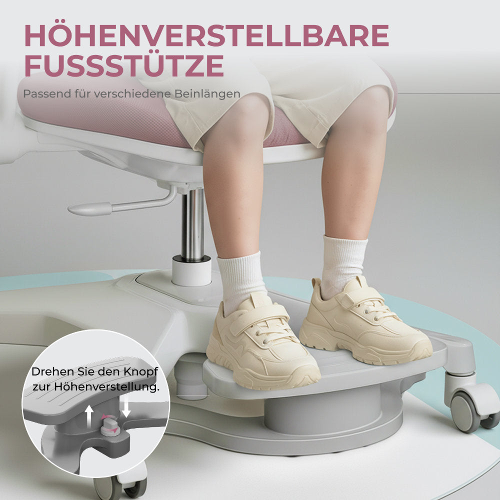 HOKO ANKE Ergonomischer Kinderdrehstuhl für gesundes Lernen und aktives Sitzen